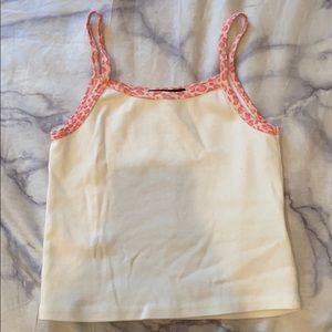 brandy melville pink cheetah tank